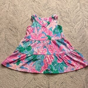 Lilly Pulitzer Girls Floral Sleeveless Dress